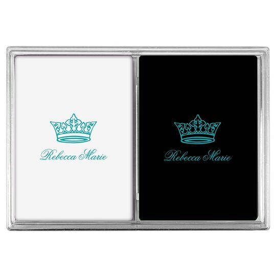 Delicate Princess Crown Double Deck Playing Cards